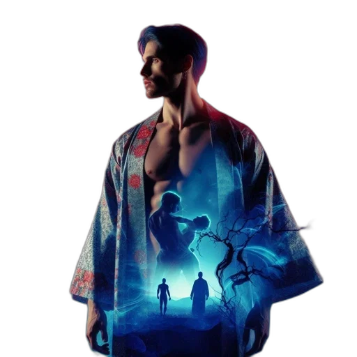 jacket, concept art, fantasy art, vaporwave transparent PNG cut-out