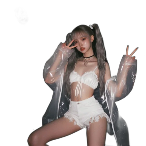 jacket, dress, umbrella, creature transparent PNG cut-out