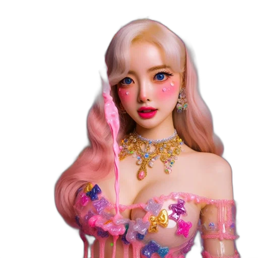 fantasy art, 3d render, photorealistic, vaporwave transparent PNG cut-out