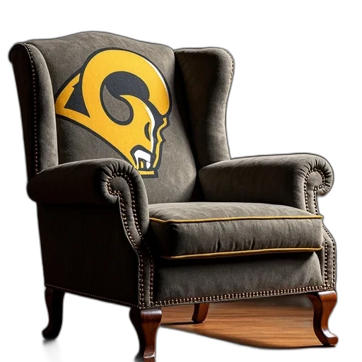 furniture, 3d render, utah, golden transparent PNG cut-out