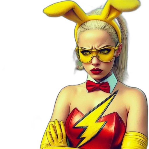comic book art, cartoon, concept art, pixel art transparent PNG cut-out