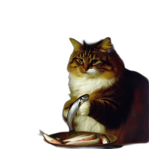 animal, staff, food, oil painting transparent PNG cut-out