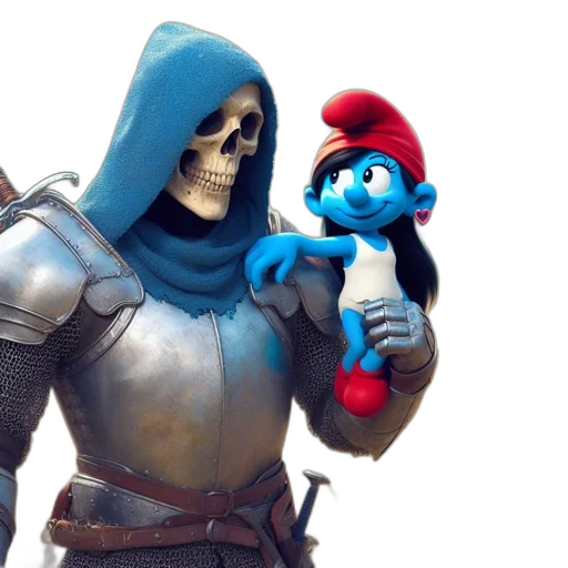 concept art, 3d render, blue, armored transparent PNG cut-out