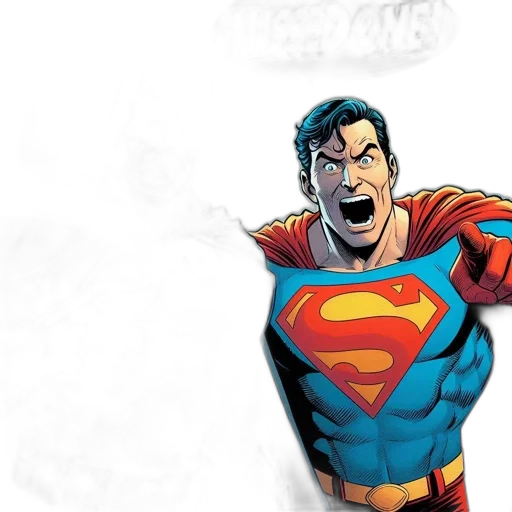 comic book art, concept art, batman, superman transparent PNG cut-out