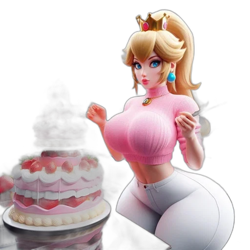 food, crown, 3d render, concept art transparent PNG cut-out