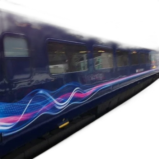 car, 3d render, blue, train transparent PNG cut-out