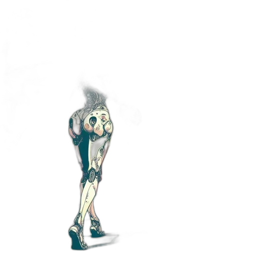 robot, staff, weapon, shoes transparent PNG cut-out