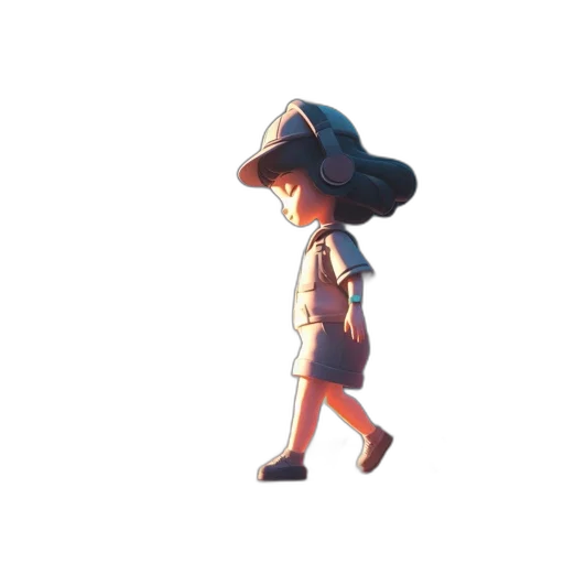 hat, staff, dress, robot transparent PNG cut-out