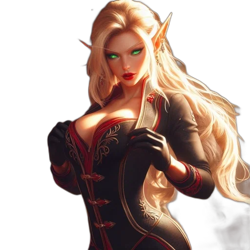 dress, fantasy art, concept art, comic book art transparent PNG cut-out