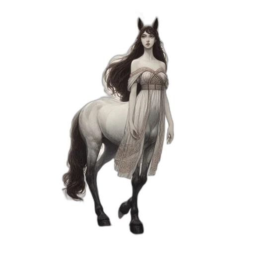 dress, animal, creature, hair transparent PNG cut-out