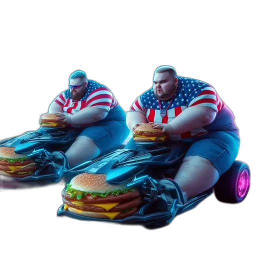 car, food, concept art, 3d render transparent PNG cut-out
