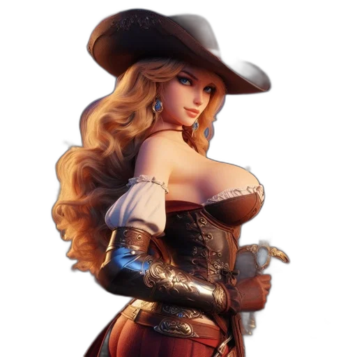 hat, weapon, staff, fantasy art transparent PNG cut-out