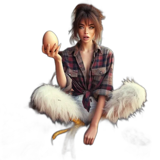 food, dress, concept art, photorealistic transparent PNG cut-out