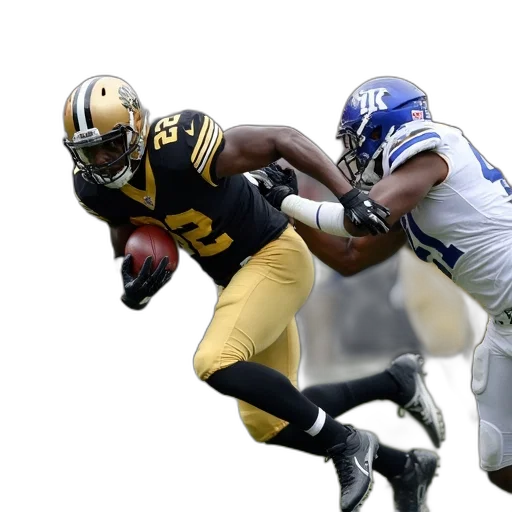 football, player, black, gold transparent PNG cut-out