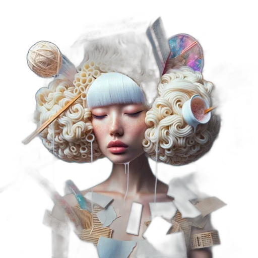 crown, mask, face, hair transparent PNG cut-out