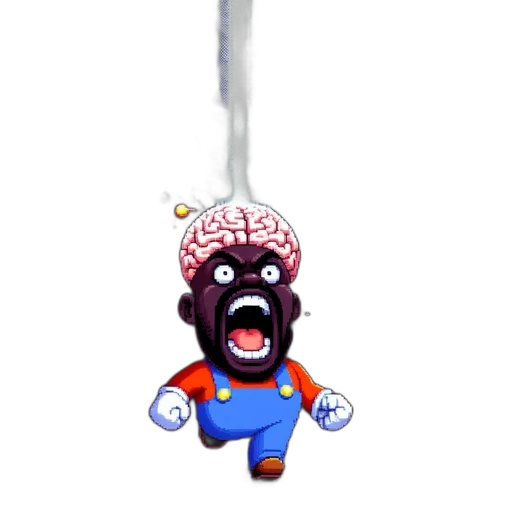 staff, mask, creature, face transparent PNG cut-out