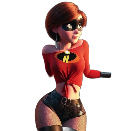 dress, comic book art, concept art, 3d render transparent PNG cut-out