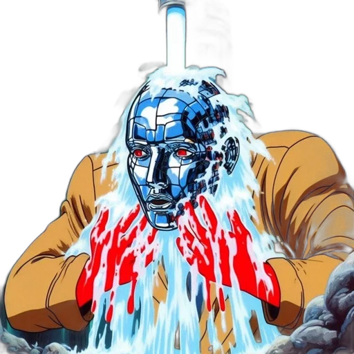 mask, robot, face, jacket transparent PNG cut-out