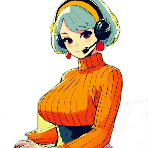 dress, robot, jacket, staff transparent PNG cut-out