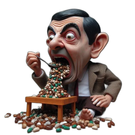 food, 3d render, animated, character transparent PNG cut-out