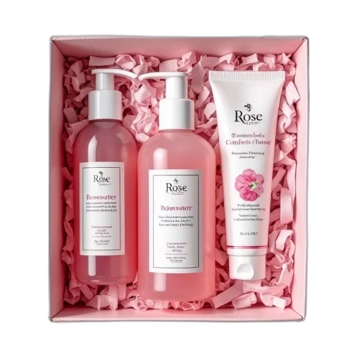 collection, skincare, products, displayed transparent PNG cut-out