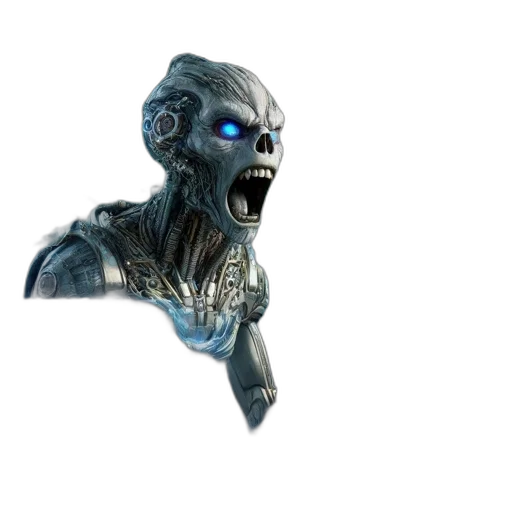 robot, mask, creature, face transparent PNG cut-out