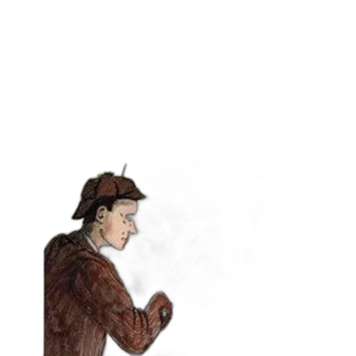 hat, jacket, staff, face transparent PNG cut-out