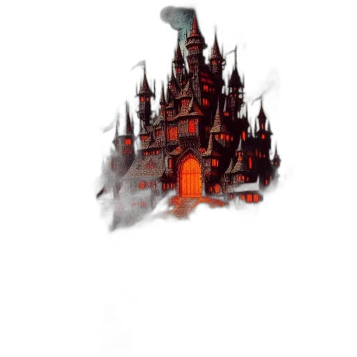 crown, building, hat, staff transparent PNG cut-out