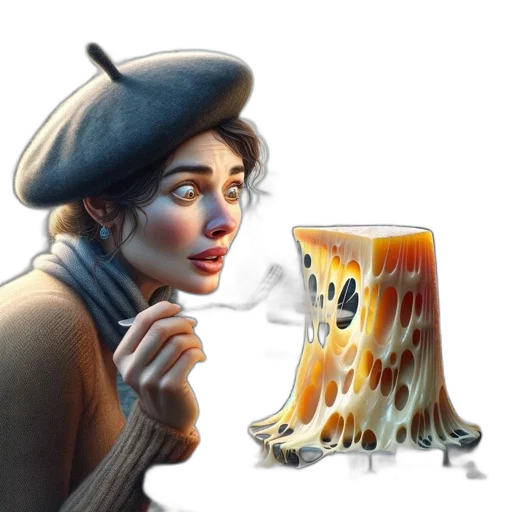 hat, food, face, concept art transparent PNG cut-out