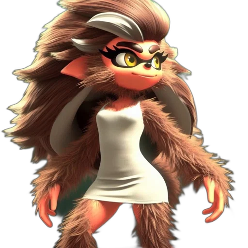 animal, creature, staff, hair transparent PNG cut-out