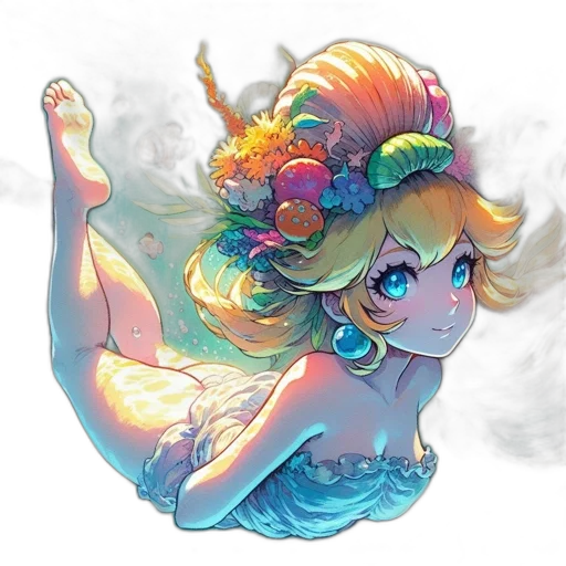 crown, dress, staff, dragon transparent PNG cut-out