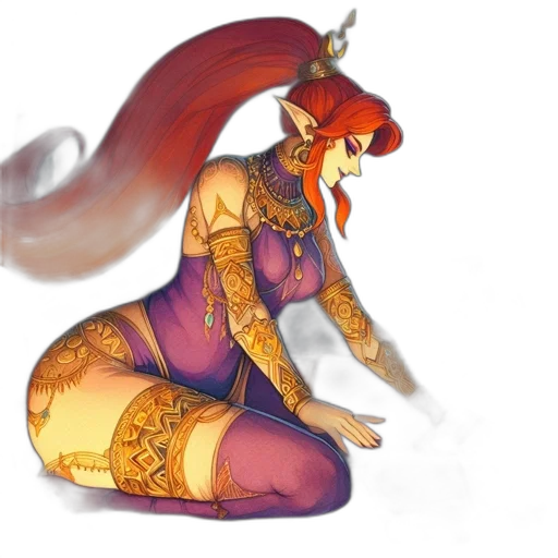 dragon, dress, fantasy art, concept art transparent PNG cut-out