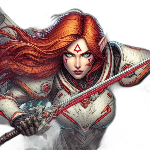 sword, fantasy art, comic book art, concept art transparent PNG cut-out