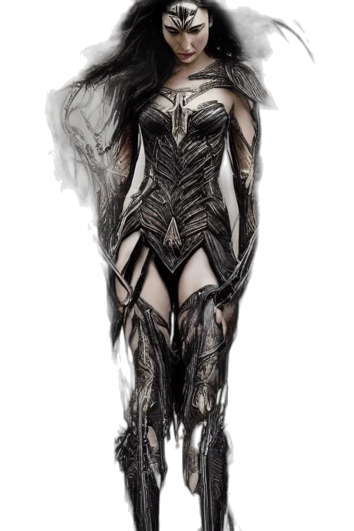 dress, fantasy art, concept art, comic book art transparent PNG cut-out