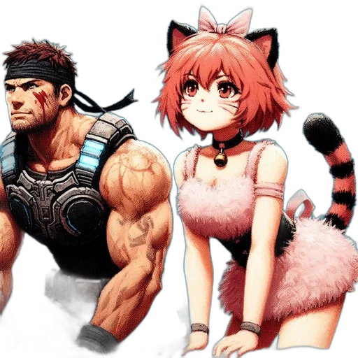 concept art, anime, comic book art, fantasy art transparent PNG cut-out