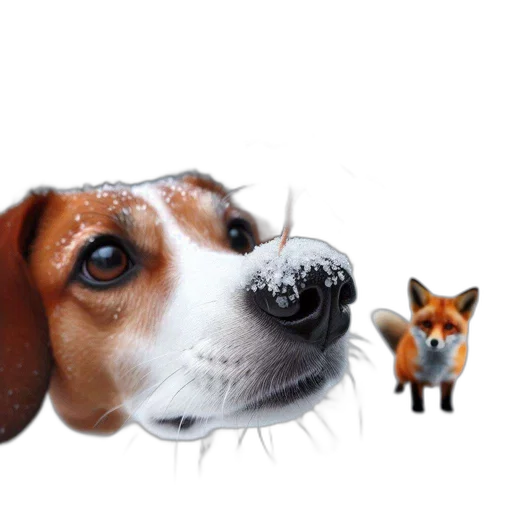 animal, staff, photorealistic, 3d render transparent PNG cut-out