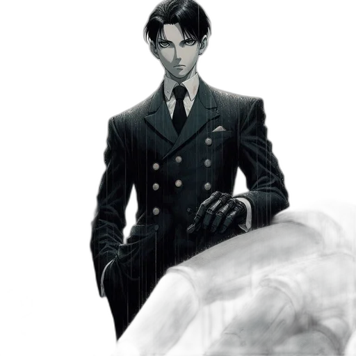 jacket, umbrella, staff, concept art transparent PNG cut-out