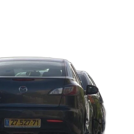 car, black, mazda, israeli transparent PNG cut-out