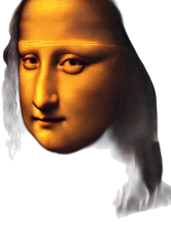 face, mask, crown, hair transparent PNG cut-out