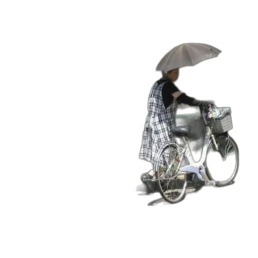 umbrella, robot, jacket, 3d render transparent PNG cut-out