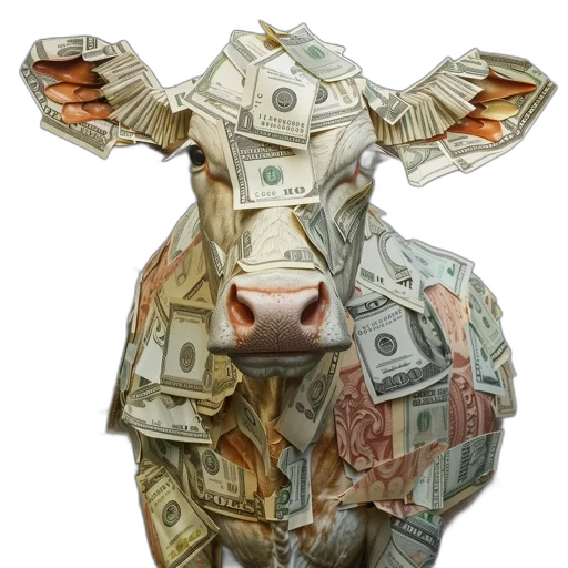 animal, mask, cow, covered transparent PNG cut-out