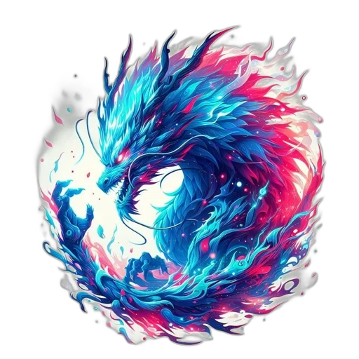 dragon, hair, mask, creature transparent PNG cut-out