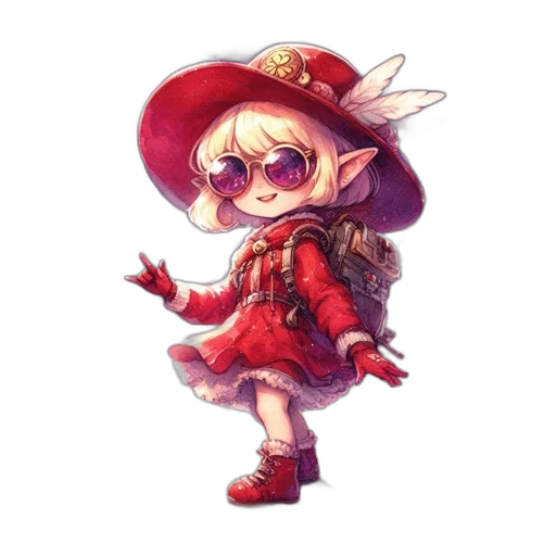 staff, hat, fantasy art, concept art transparent PNG cut-out