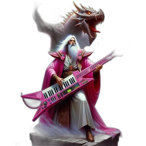 dragon, staff, creature, sword transparent PNG cut-out