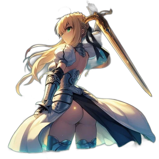 sword, weapon, staff, dress transparent PNG cut-out