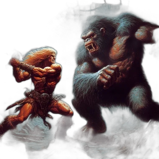 creature, concept art, fantasy art, comic book art transparent PNG cut-out