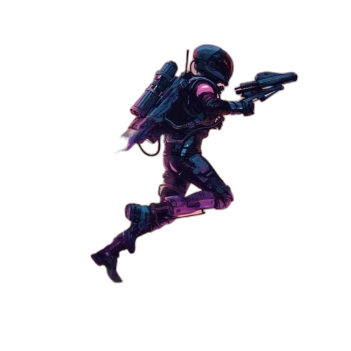 weapon, robot, creature, jacket transparent PNG cut-out