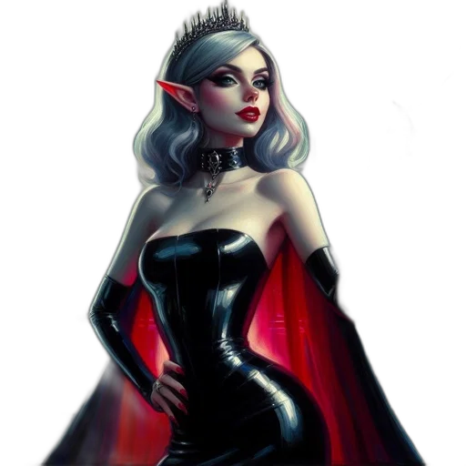dress, crown, fantasy art, concept art transparent PNG cut-out