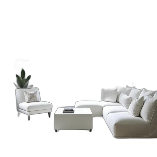 furniture, 3d render, photorealistic, concept art transparent PNG cut-out