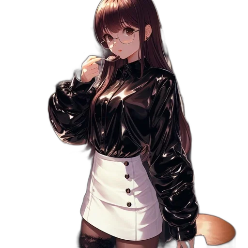 jacket, staff, dress, robot transparent PNG cut-out